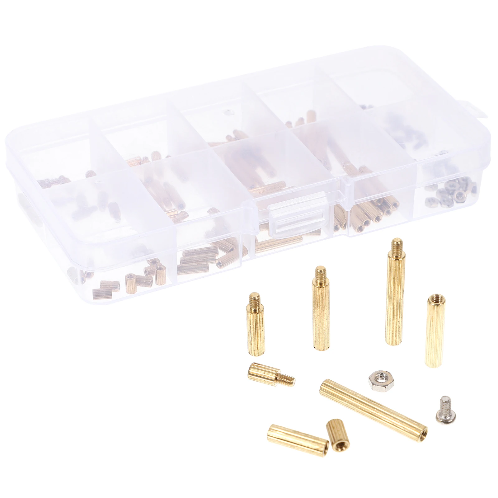 

120pcs M2 Computer Screws Brass St off for Laptop Motherboard Ceiling Fan Deck Spacers Acrylic St offs Screw Kit