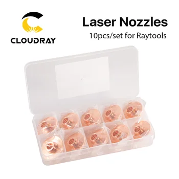 Cloudray 10pcs Raytools Fiber 32mm H15 caliber 0.8-6.0 single/double layers Fiber welding laser nozzles for CNC cutting machine