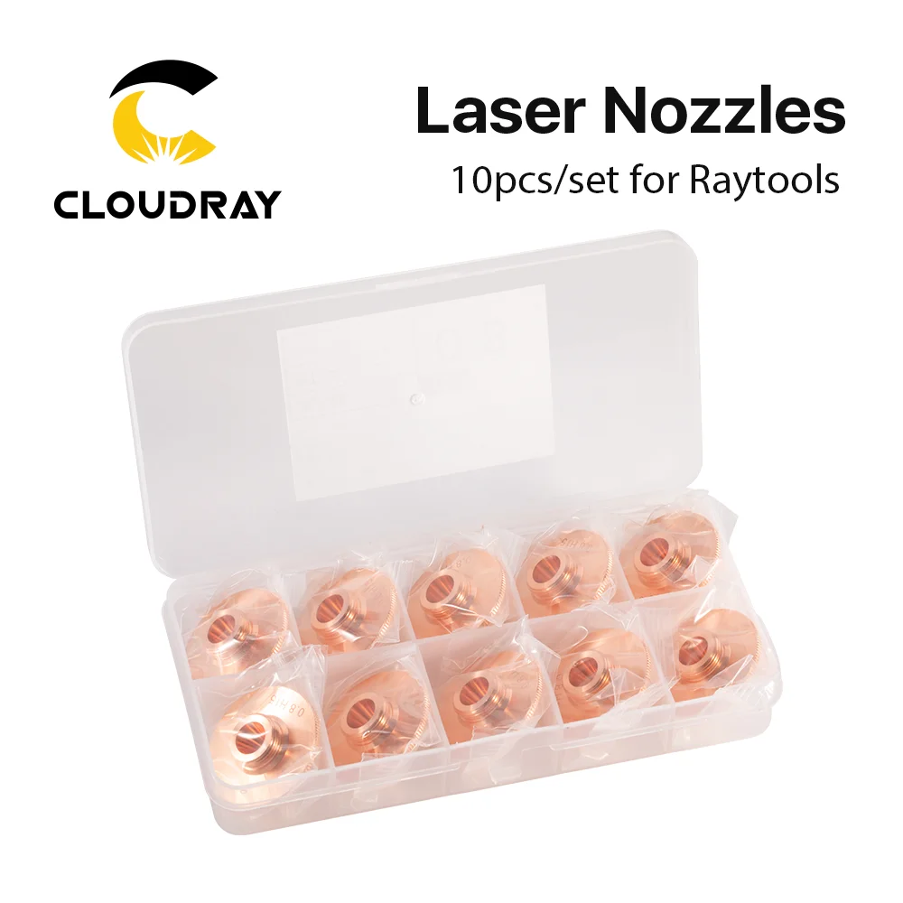 Cloudray-cnc Soldagem Laser Bicos Raytools Dia 32 mm H15 Calibre 0.86.0 Camadas Simples e Duplas Máquina Cnc 10 Pcs