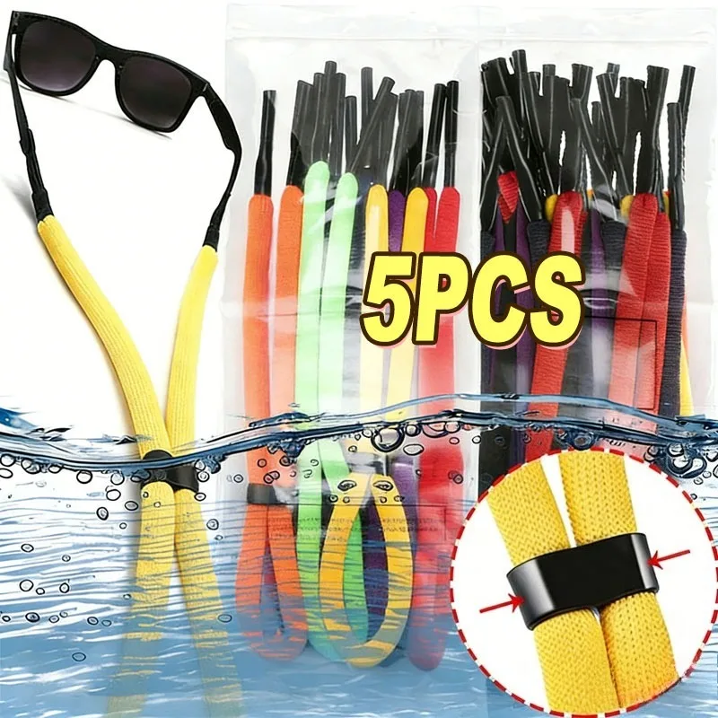 Unisex Water Sports Floating Eyewear Retainer Strap Universal Surfing Anti Loss Glasses Rope Adjustable Cord for Sports Travel