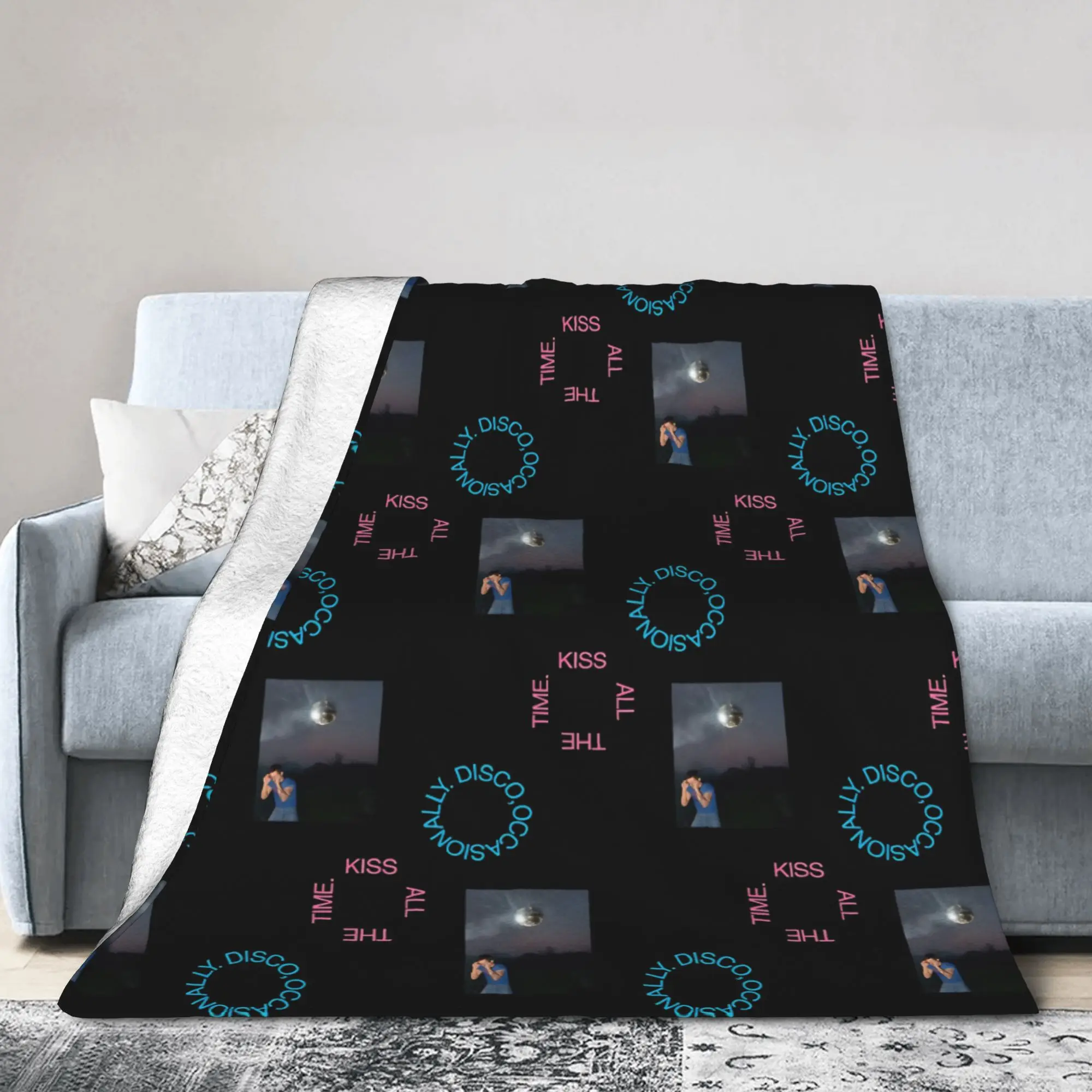 Kiss All The Time 2026 New Album Blanket Cover Fleece Harrys Singer Styles Soft Throw Blanket for Bedding Couch Bedspread