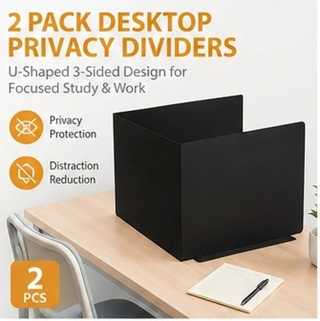 2 Pcs Desk Dividers for Office Science Fair Board Students Folders Testing Privacy Shields Classroom Screen Presentation Boards