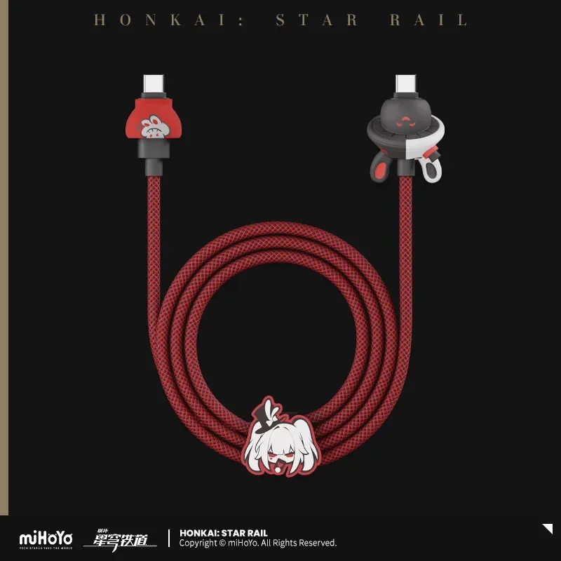 miHoYo Game Honkai Star Rail Sparkle Sparxie Series 100W Braided Data Cable Type-C interface Anime Prop Cosplay Gifts