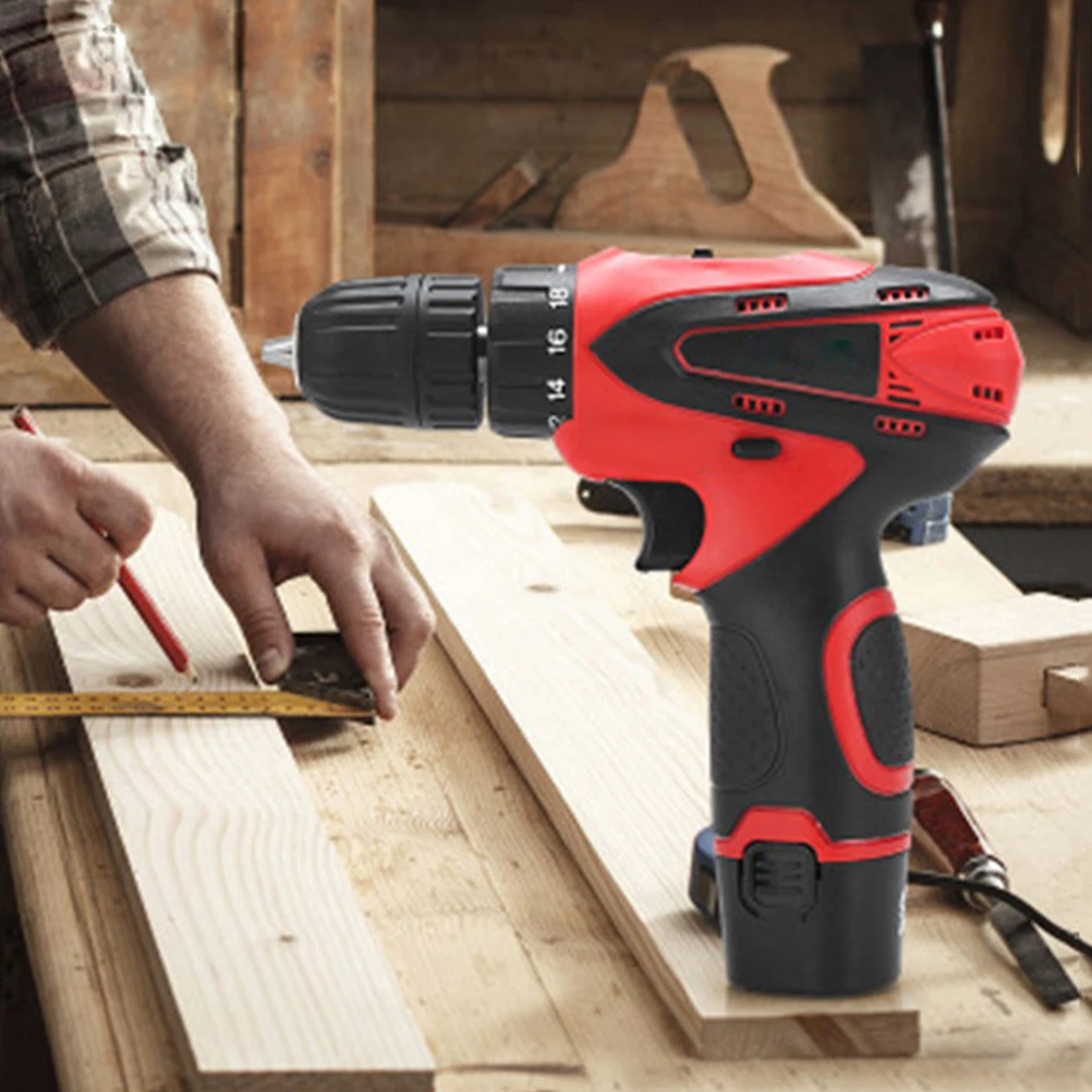 

Cordless Drill Kit Electric Screwdriver Set 12V Lithium Tools H held Home Use Rechargeable Furniture Assembly DIY