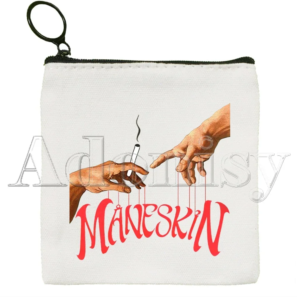 Maneskin Coin Purse Vintage Mini Wallet Change Pouch Household Portable Keys Card Storage Card Bag Zipper