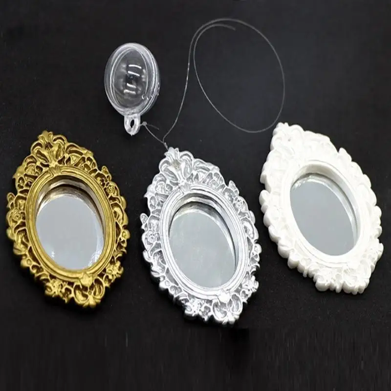 Miroir d'entraînement pour Betta, Décoration d'aquarium flottante, Cadre vintage, pour l'exercice des poissons de combat, Ornement d'enrichissement paysager pour aquarium