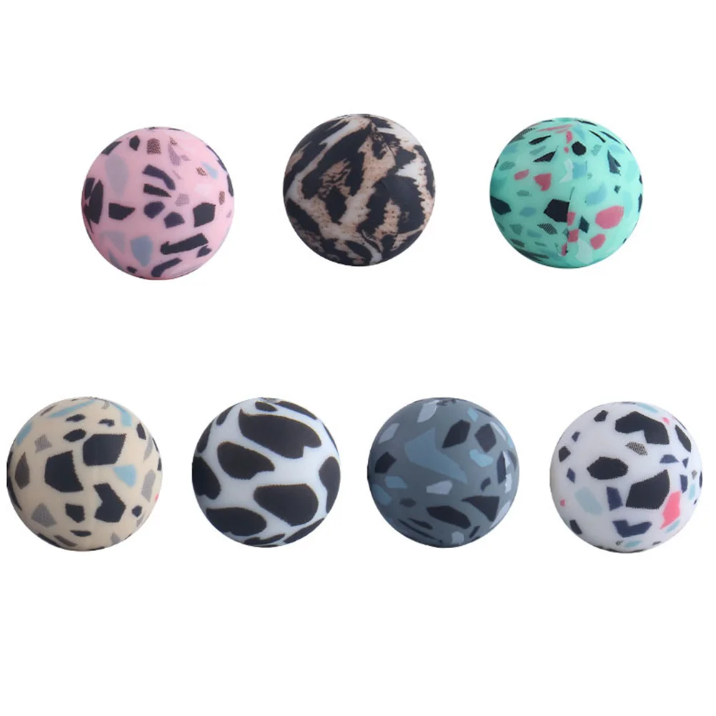 

7 Pcs Silica Beads Pacifier Chain Accessories Clamp DIY Jewelry Teething Infant Silicone Teether Gel Clip Baby