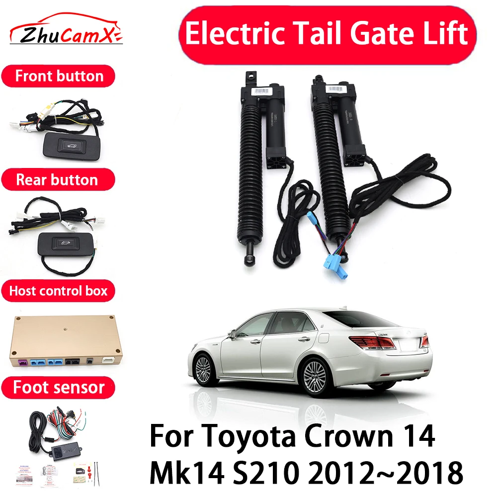 ZhuCamX Car Automatic Electric Tail Gate Lift Tailgate Assist System for Toyota Crown 14 Mk14 S210 2012–2018