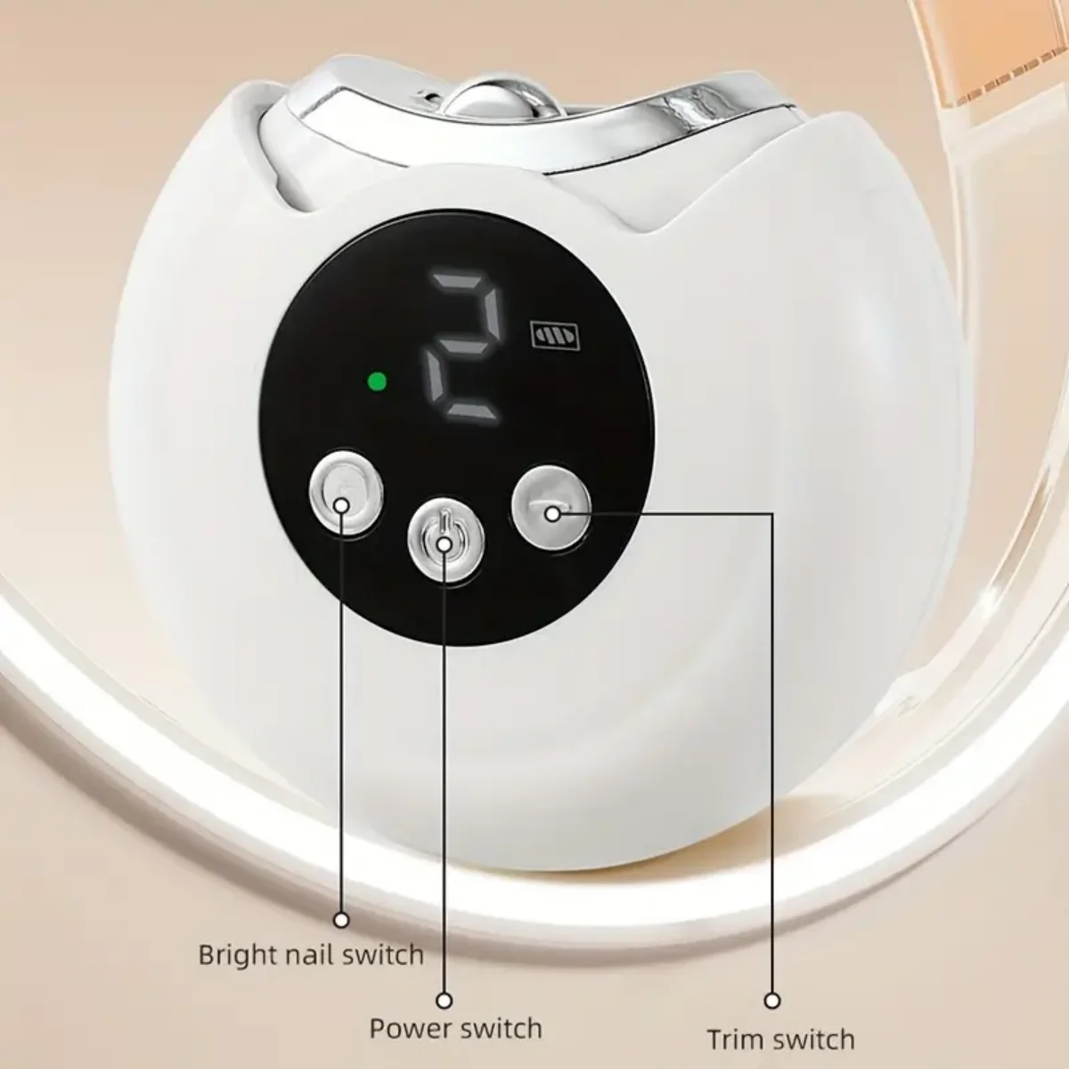 3 em 1 cortador de unhas elétrico para bebê adulto cortador de unhas automático com luz aparador de unhas cortador manicure polimento