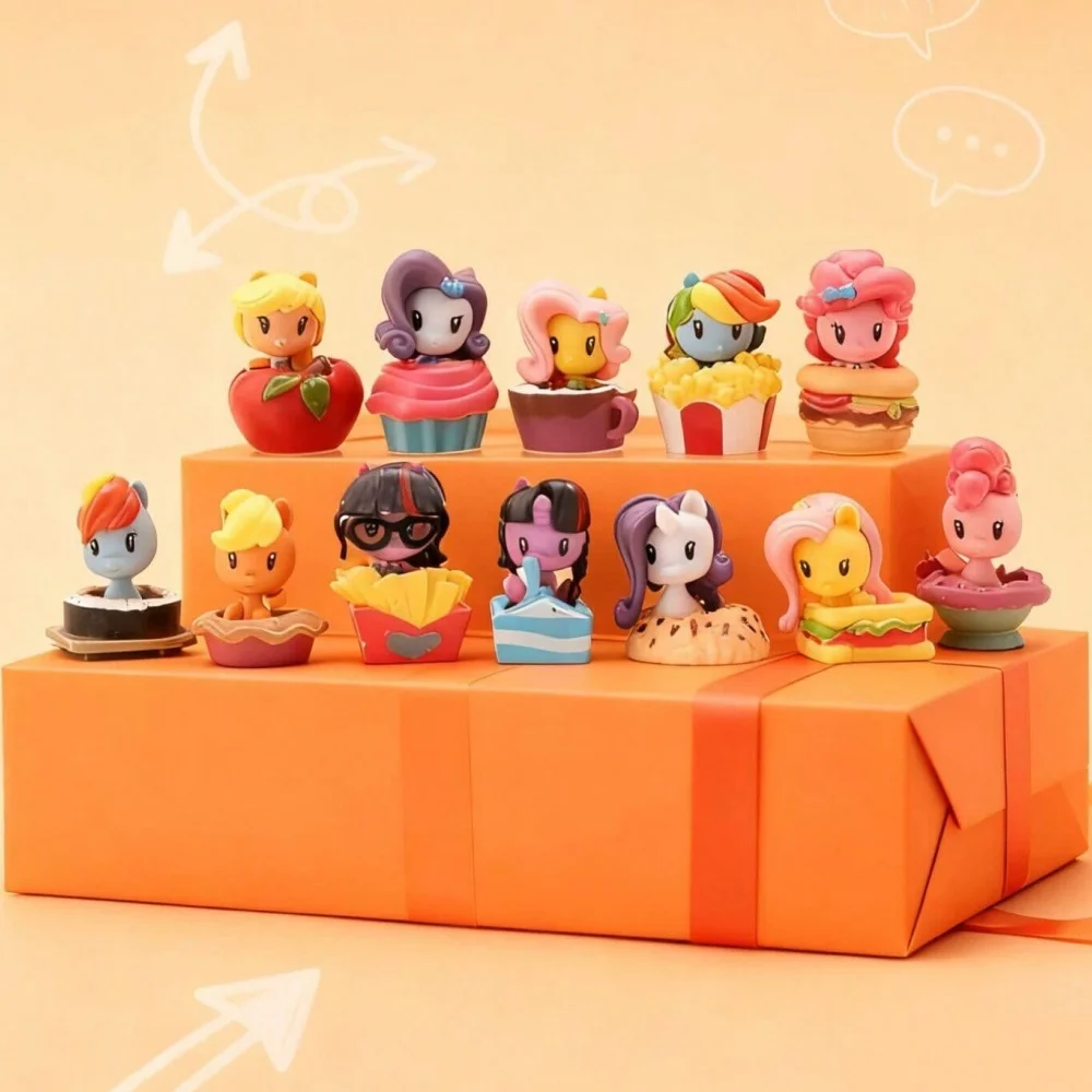6/12pcs Dim Sum Series Dolls, Cute Anime Style Desktop Figurines. Perfect Home Decor & Office Decor. Ideal for Birthday Party view 2