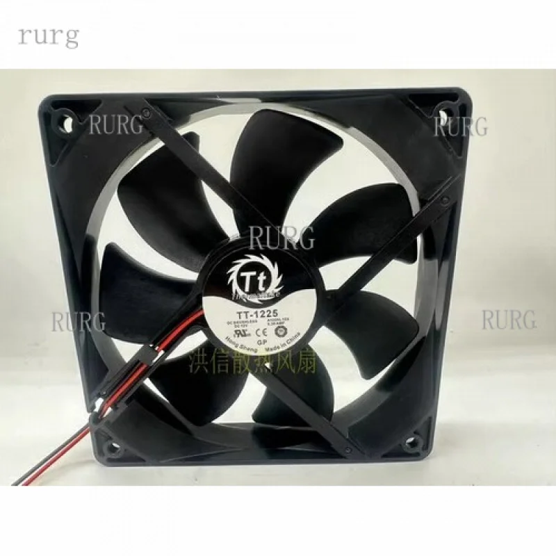 L 1 قطعة لمروحة Tt Thermaltake TT-1225 A1225L12S 12025 12 سنتيمتر 12 فولت 0.30A 2 سلك #1