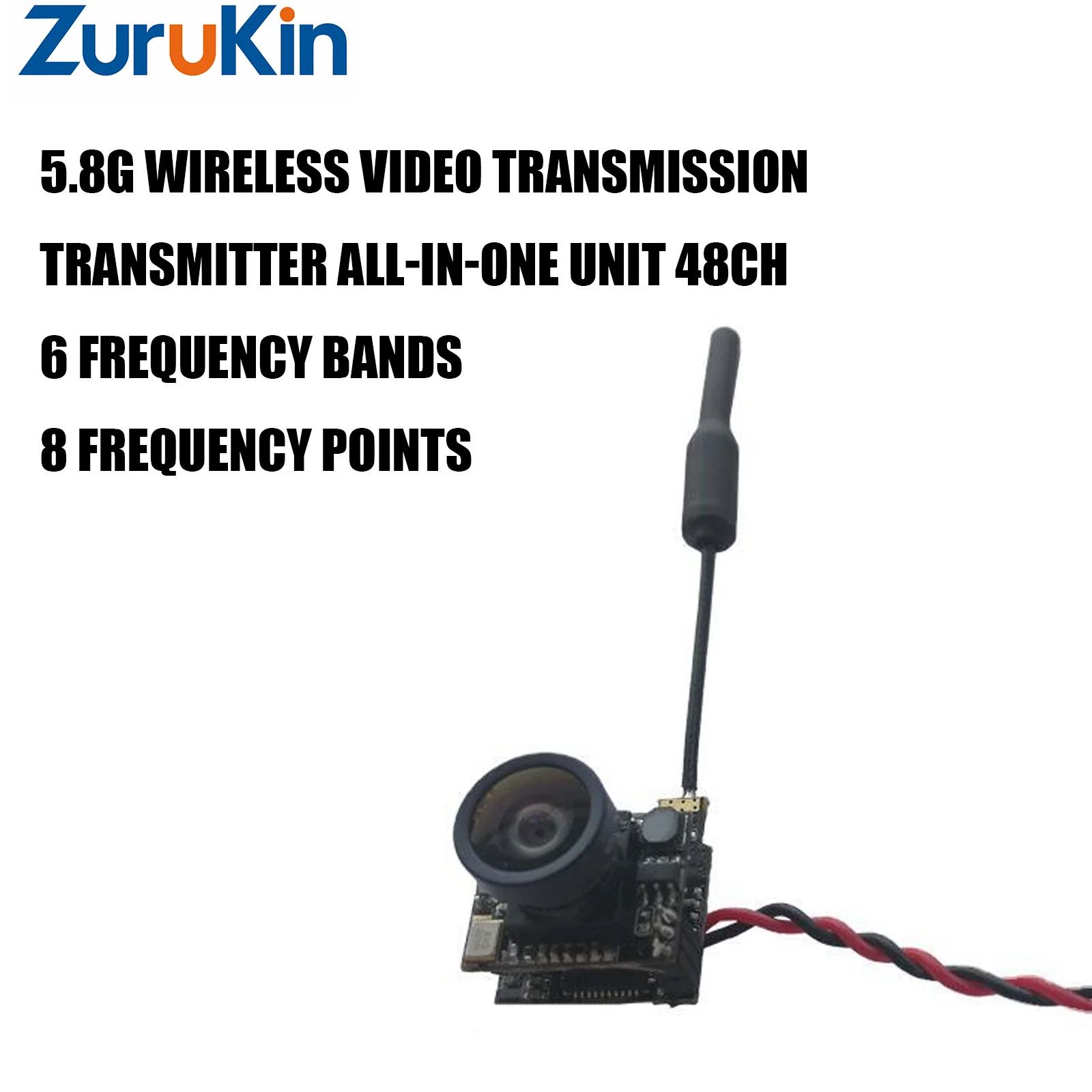720P AHD FPV Camera VTX AIO Unit 25mW 5.8G 40CH 120° FOV 3–5.5V Ultra-Light Wireless Video Transmitter for FPV Racing Dron