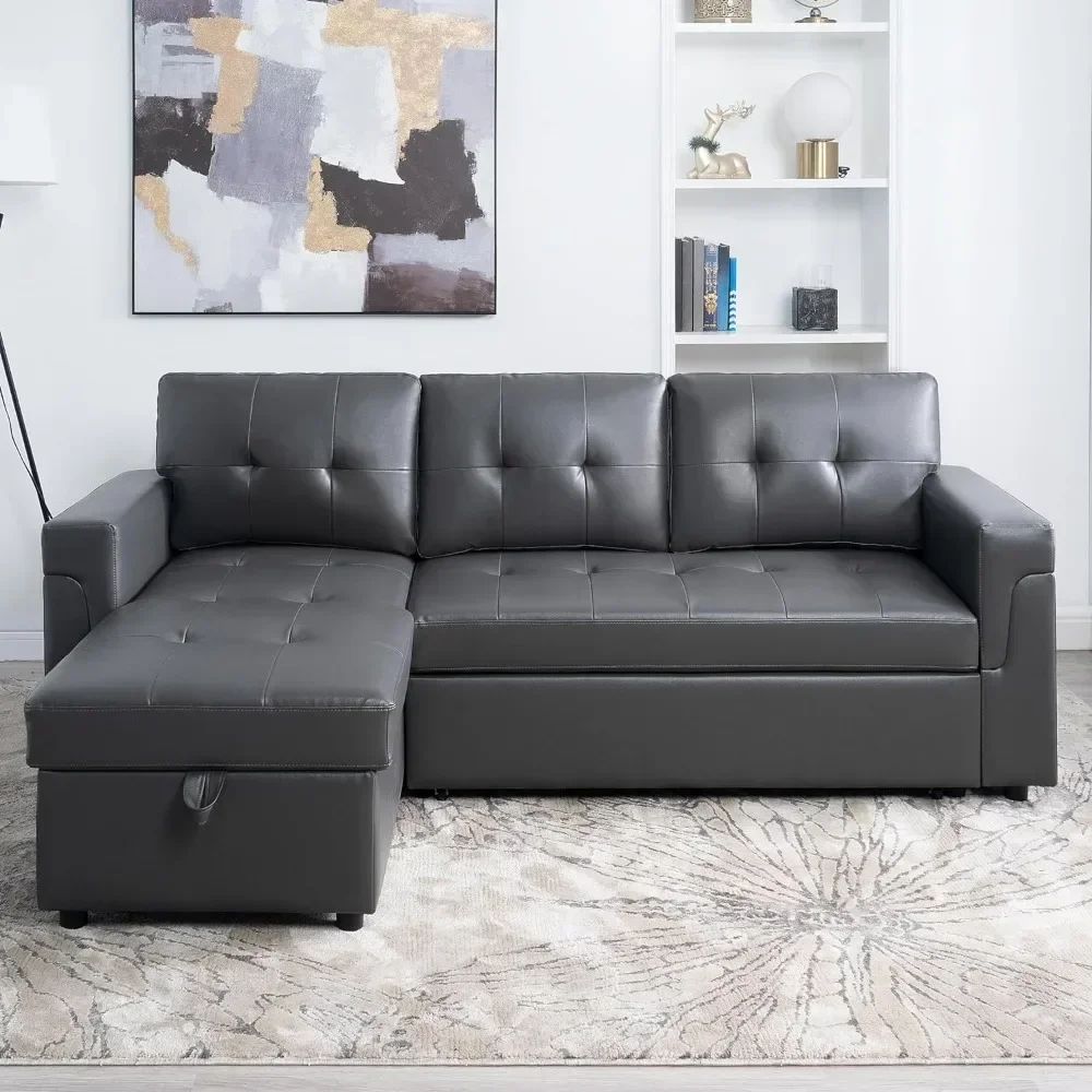 

SAT2 for Convertible Sectional Sofa with Convertible Sofa Bed & Inviting Chaise, Sleeper Sectional Sofa