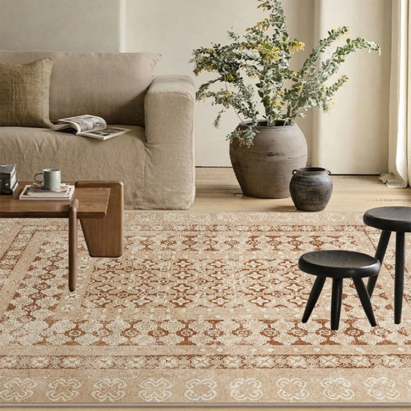 American Island Style Carpet for Living Room Home Decor Sofa Coffee Table Non Slip Floor Mat Easy Clean Bedroom Bedside Rug 러그