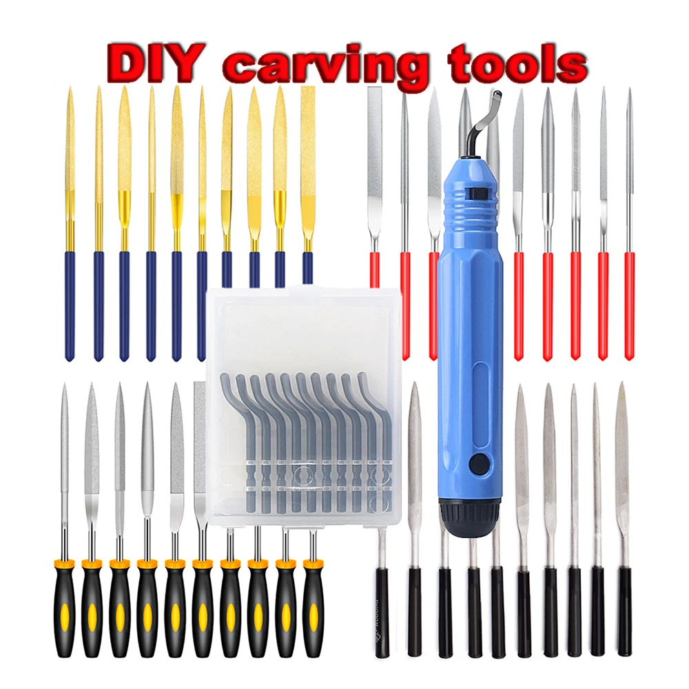 3D Printer Trimming Grinding Deburring Engraving Tool Kit DIY Accessories File Cutter Scraper Polishing Carving Hand Tools