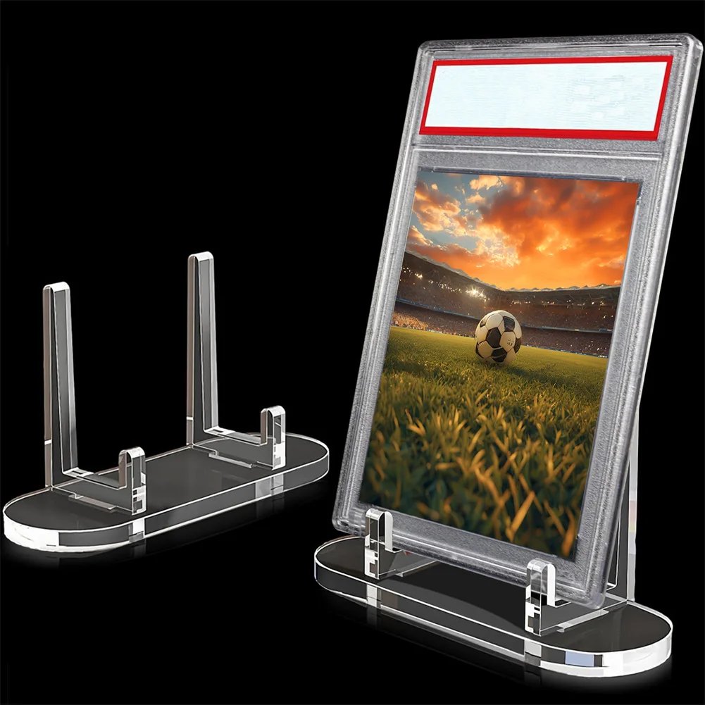 50PCS Acrylic Transparent Stand - Multi-purpose Display Stand, Business Card Holder & Badge Display Stand