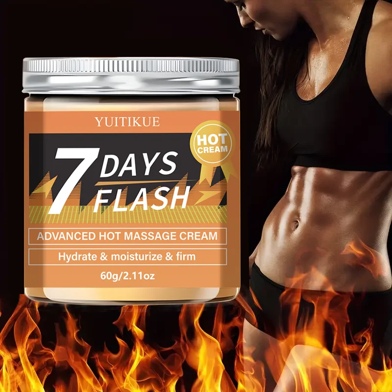 YUITIKUE 7 Days Flash Hot Firming Massage Cream, Hydrate Moisturize Tighten Body Skin Sculpt Balm 60g