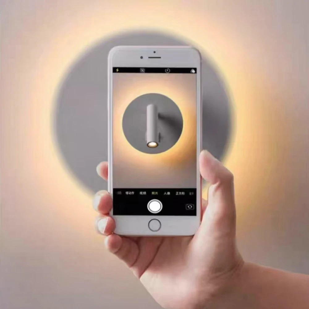 LED Bedhead Wall Light Indoor Simple Modern Home Decoration Atmosphere Background Light Hotel Reading Light Office Light