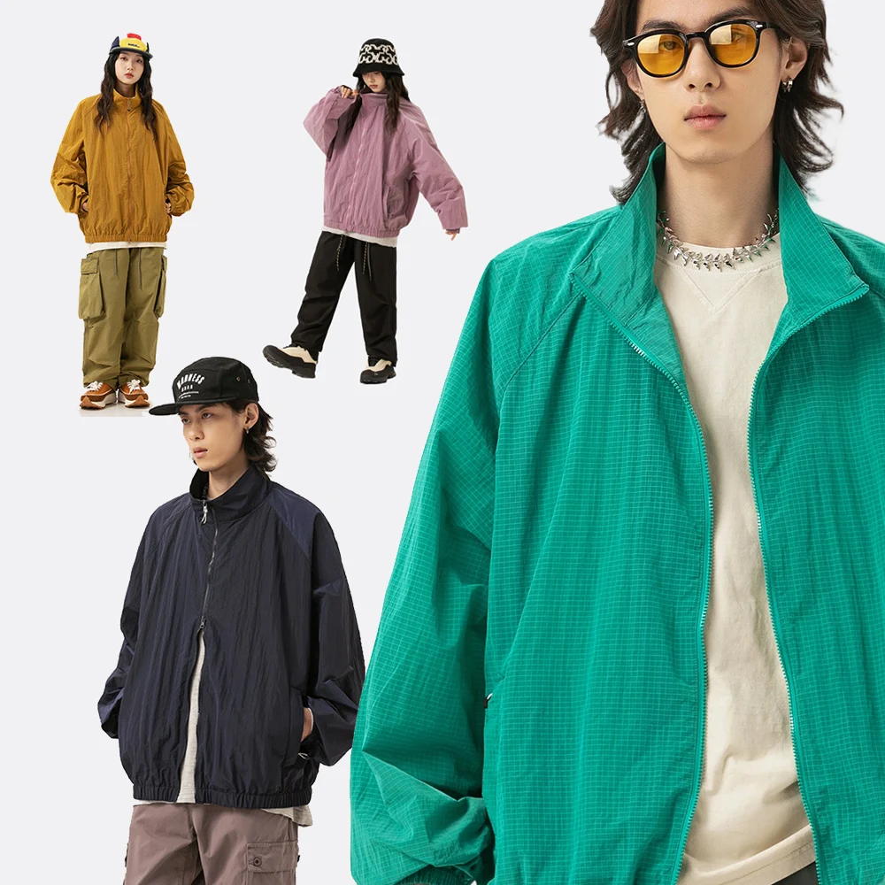 

Outdoor Lightweight Sunscreen UV Jacket Men Women Loose Casual Techwear Sport Quick Dry Jacket Unisex Streetwear Fashion Coat