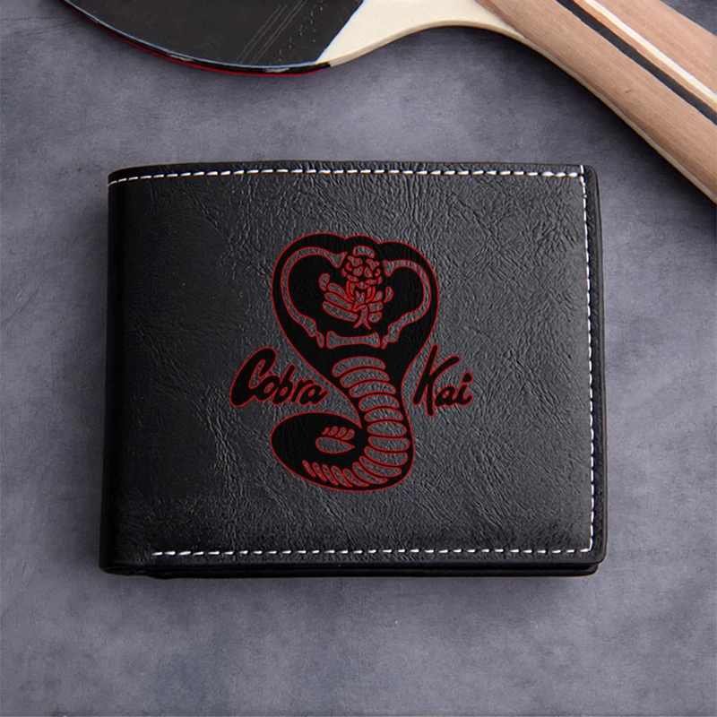 Cobra Kai Premium PU Leather Wallet Men's Compact Business Design Lightweight Durable Minimalist Style
