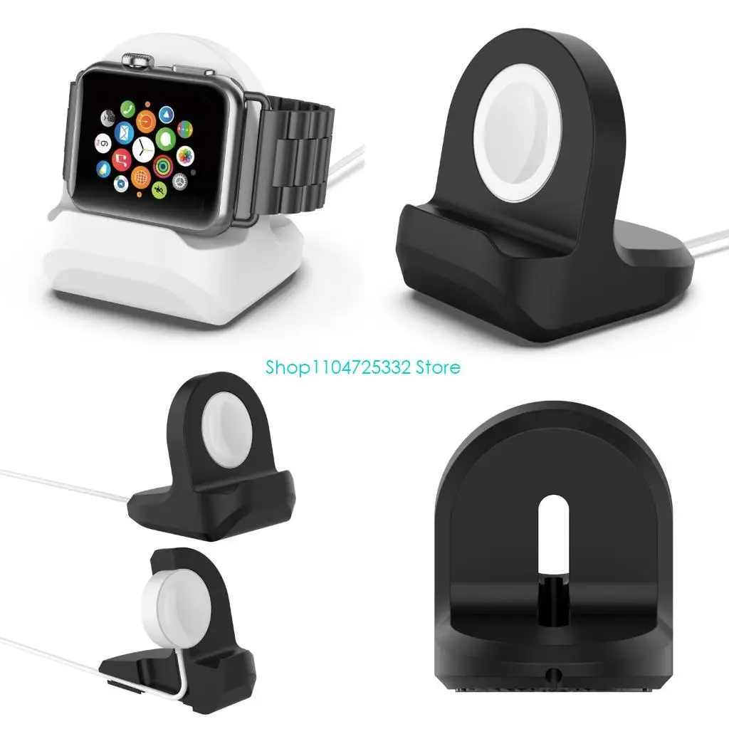 

P5EA Silicone Holder Stand for Watch Series8 7 6 5 4 3 2 1 Smartwatch