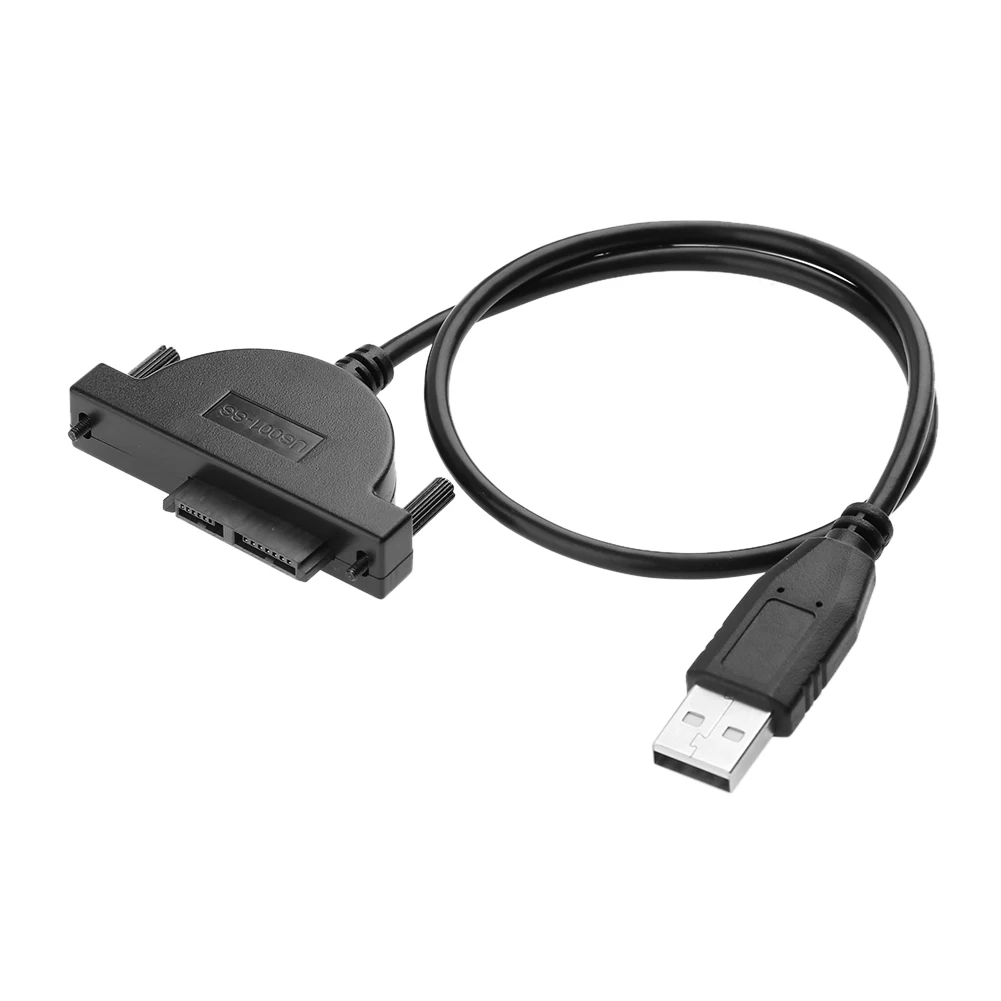 Кабель-переходник USB 2.0 к Mini SATA 7+6 13Pin для привода CD/DVD ROM ноутбука