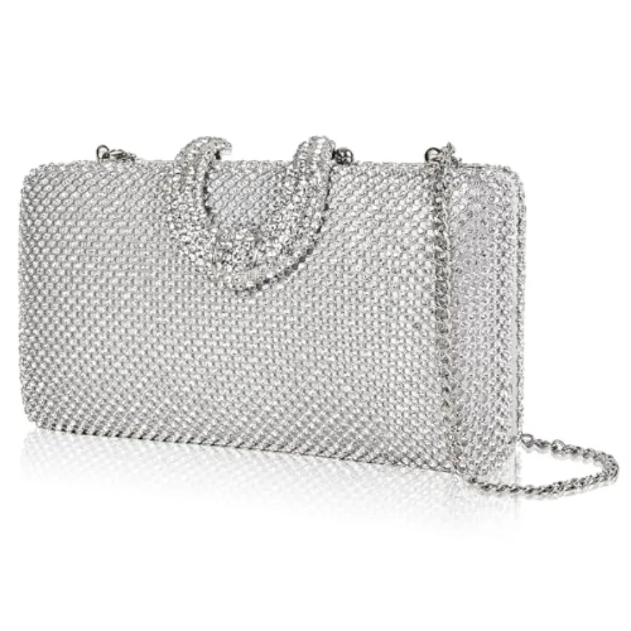 Sparkly Rhinestone Crystal Clutch for Wedding Party Dressy Handbag Formal Party Evening Bag For Women