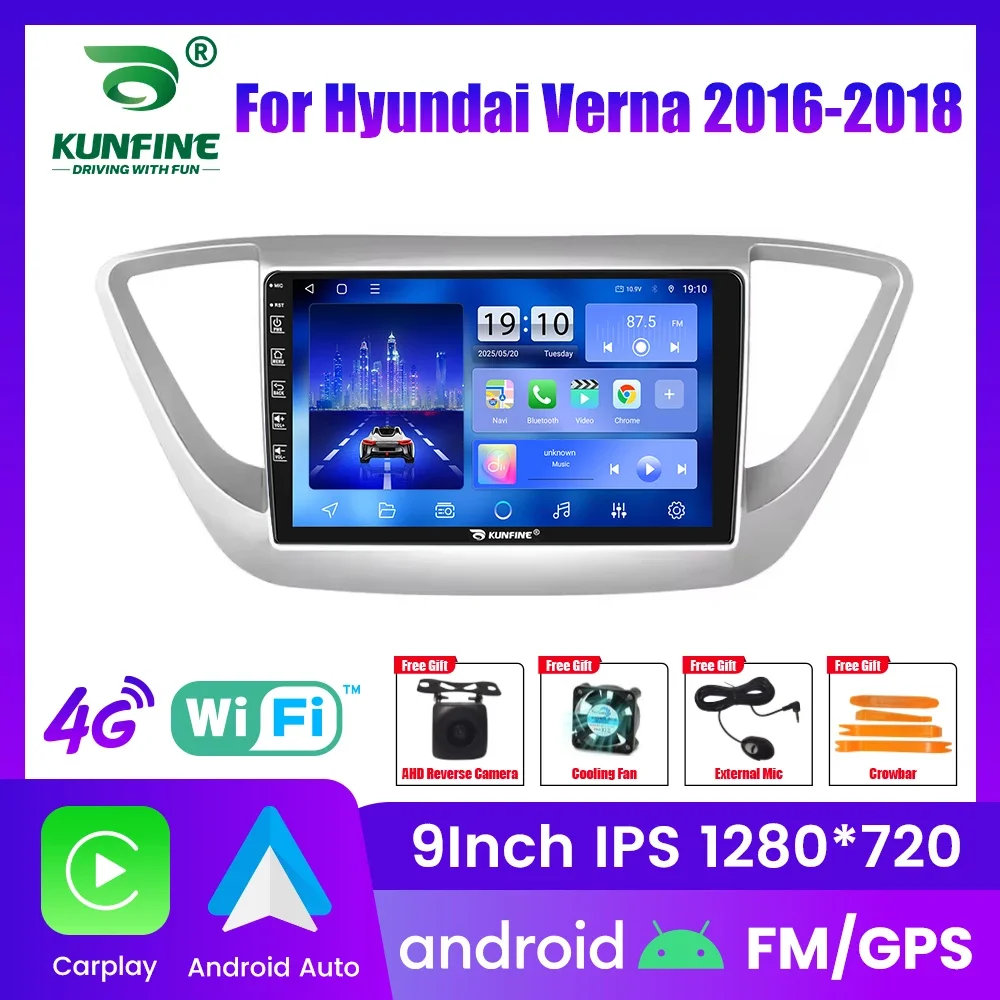 

Автомагнитола Android для Hyundai Verna 2016-2018, 2DIN, 8-ядерный процессор, GPS-навигация, IPS-экран, поддержка CarPlay и Android Auto