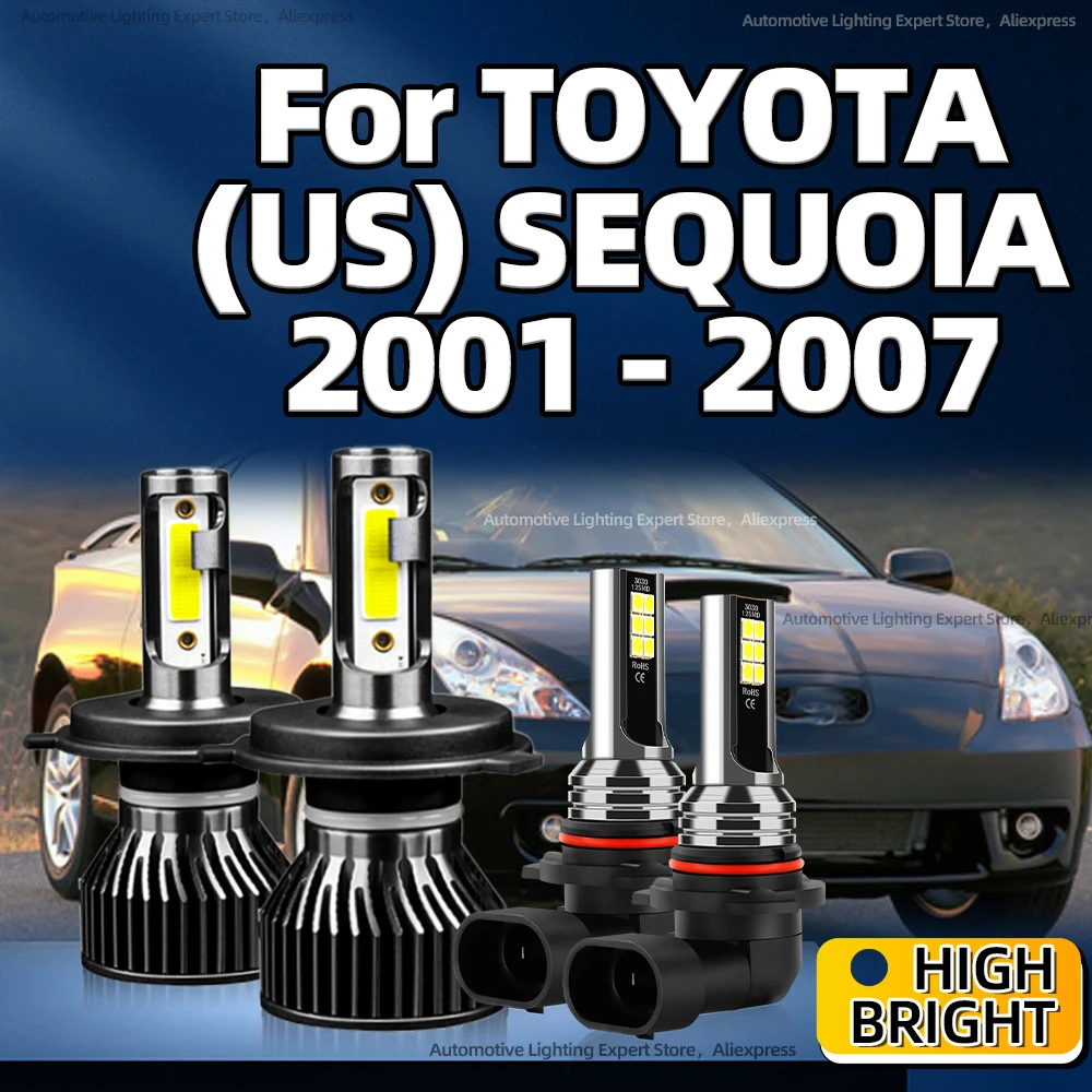 

25000LM H4 Led Headlight Turbo Lamp 6000k Car Fog Light HB4 For TOYOTA (US) SEQUOIA 2001 2002 2003 2004 2005 2006 2007