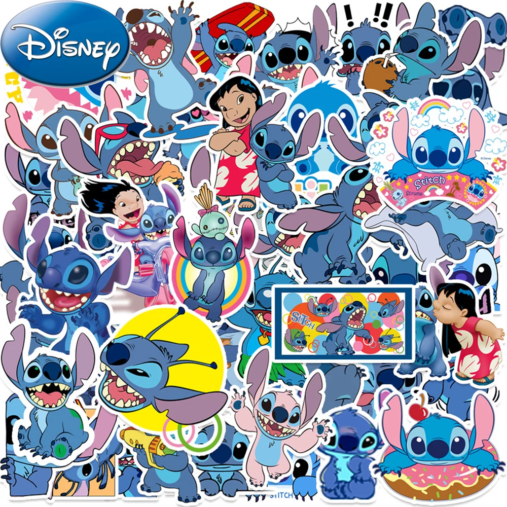 

10/30/50PCS Disney Cute Cartoon Stitch Graffiti Stickers DIY Phone Guitar Laptop Luggage Skateboard Cute Anime Decals Wholesale