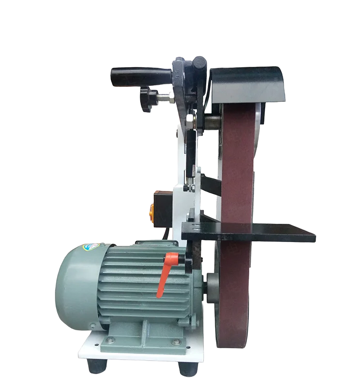 Vertical Benchtop Belt Sander DIY Aluminum Parts Surface Grinding Small Polishing Deburring Machine