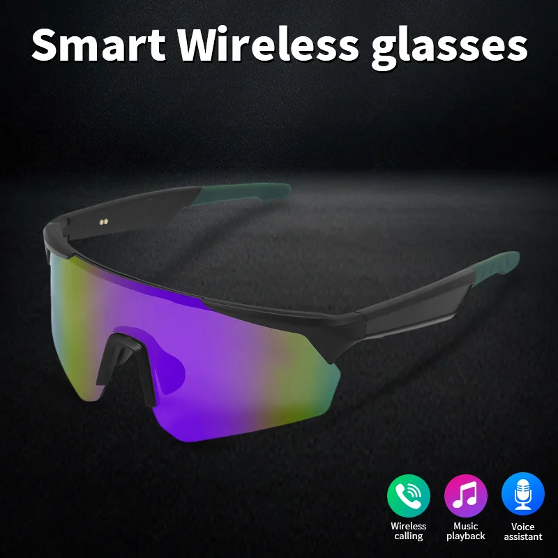 

LIGE новые умные очки для камеры, Bluetooth голосовой помощник, музыкальные очки, умные спортивные солнцезащитные очки с защитой от ультрафиолета, антисиние очки