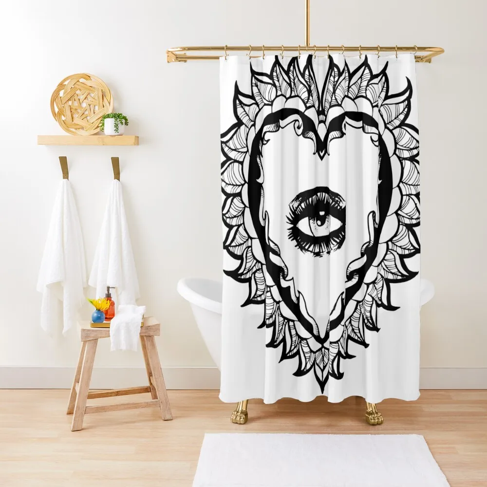 

Third Eye Bloom Shower Curtain Bathroom For Shower Waterproof Shower Transparent Bathroom Funny Curtain