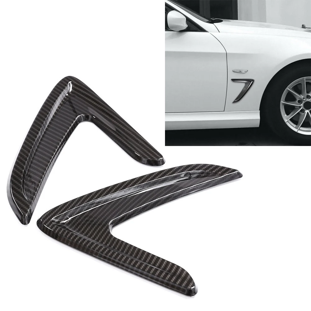 Car Side Air Vent Outlet Trim Carbon Fiber Style Cover For BMW 3 Series F30 2013 2014 2015 2016 2017 2018 ABS Plastic Auto Parts