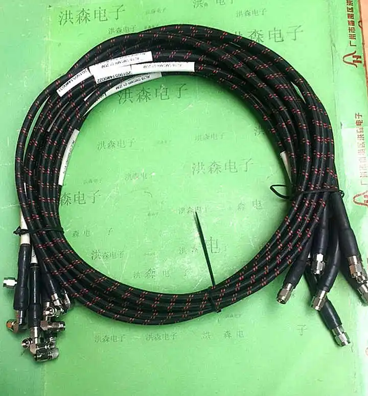 

Armor test cable elbow SMA male to SMA straight 18GHZ stainless steel phase High frequency microwave cable test cable