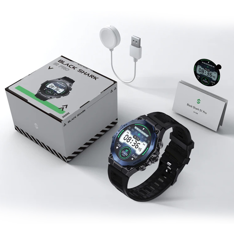  Global Version Black Shark S1 Pro Smart watch 1.43'' AMOLED Wireless Charging 15 Days Life NFC Chat GPT 