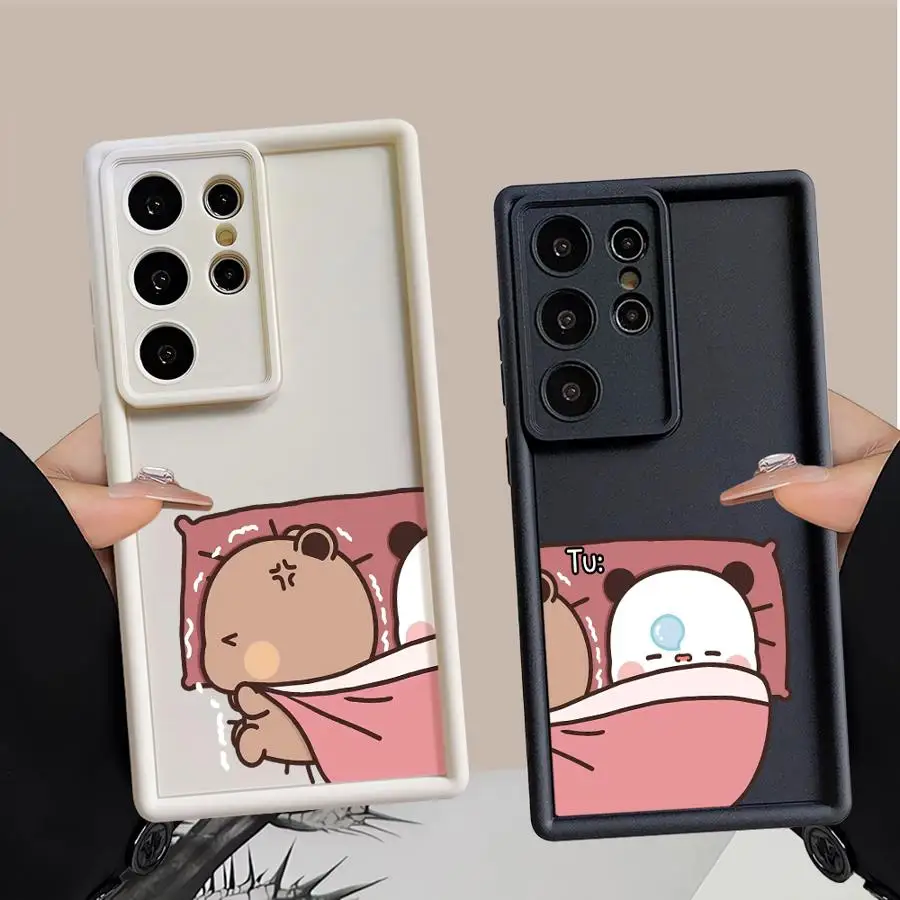 Cute DUDU BUBU Couple Case for Samsung Galaxy S26 Ultra S24 Plus S21 S25 S25 Edge S22 S23 FE S20FE S24Ultra Phone Cover