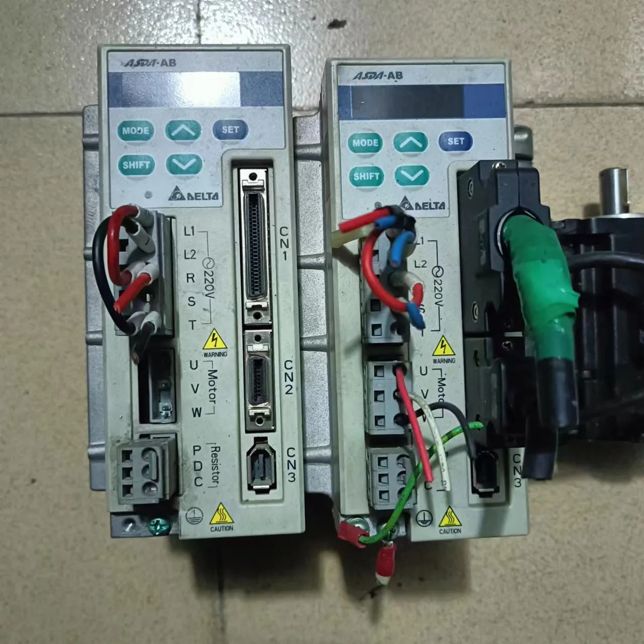 200w servo drive + motor, good condition, normal function,