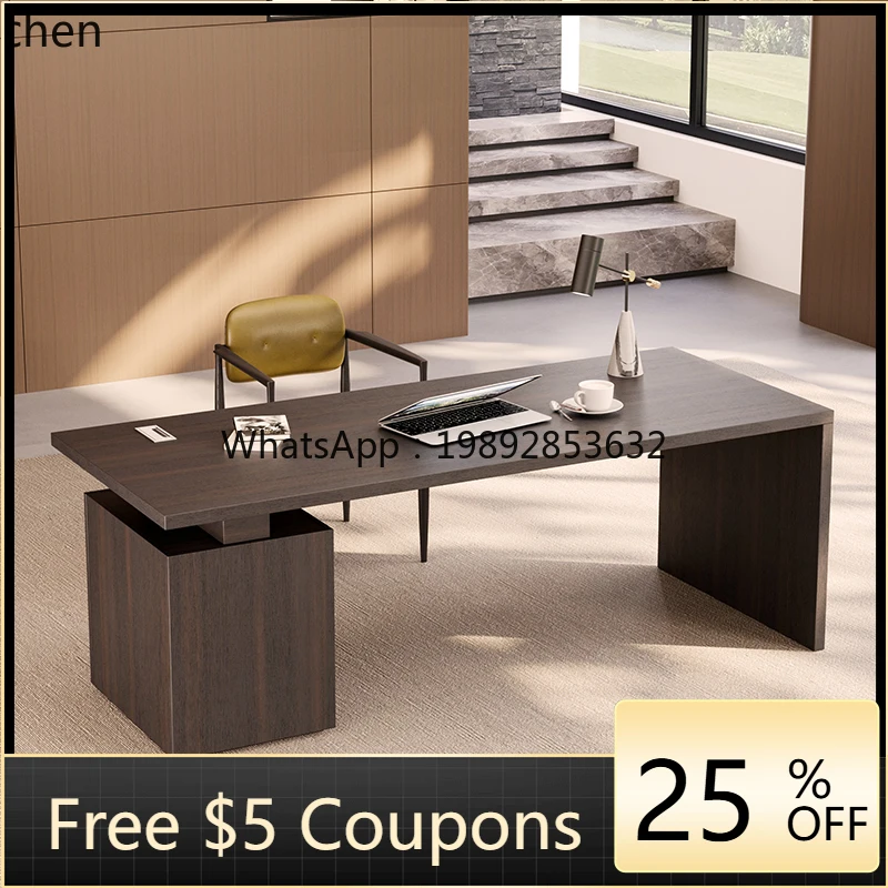 

HXL desk modern senior study writing desk minimalist home boss office computer desk