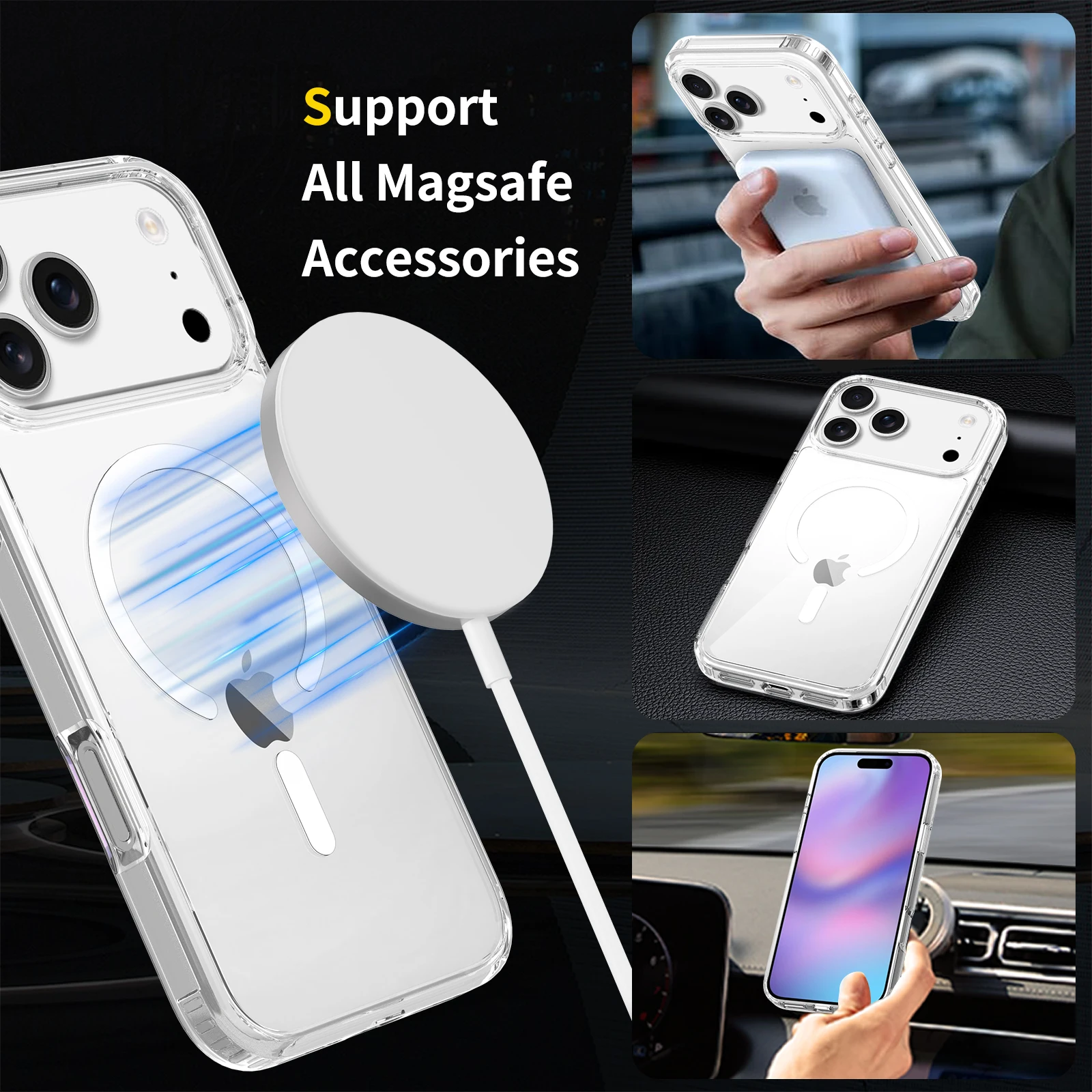 Für iPhone 18 Pro Max Hülle Magnetische Hülle PC+TPU-Schutz für iPhone 17 Pro Max 18 Pro 17 Pro Cover – Detail 3