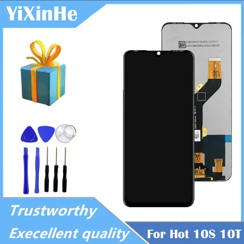 

ЖК-дисплей 6,82 дюйма для Infinix Hot 10S/10T X689, горячая распродажа 10T X689C X689B, запасные части для ремонта ЖК-дисплея