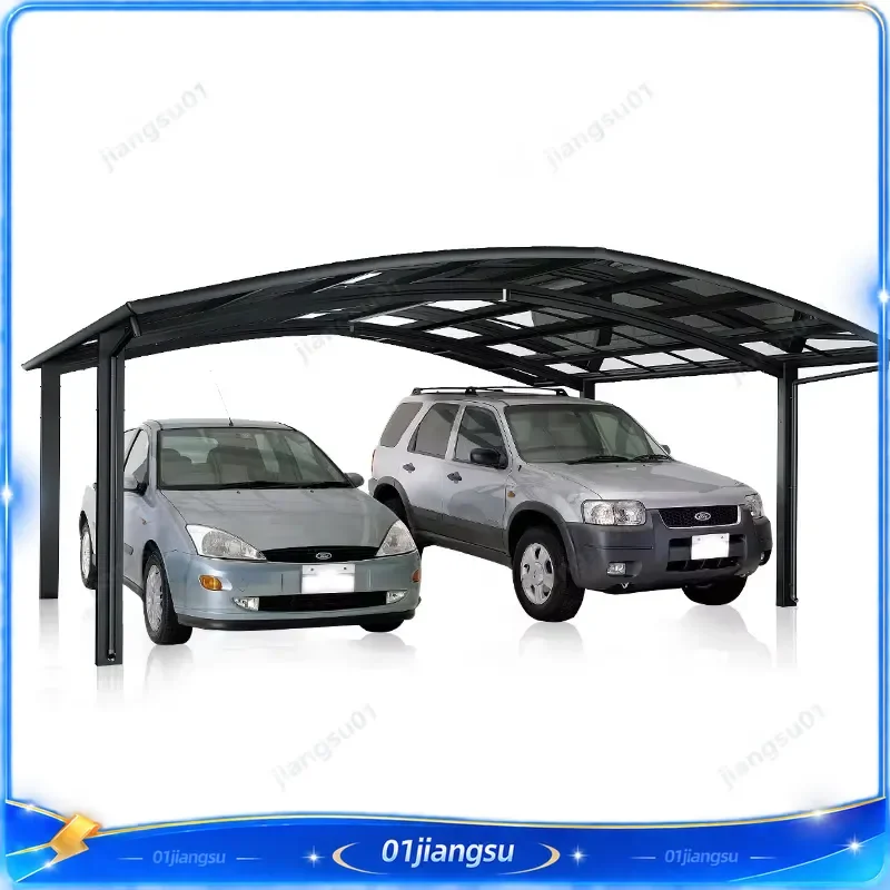 2mm Polycarbonate Carport Roof Sheet Skylight Panel UV Resistant Transparent Plastic Canopy Cover for Garage Patio Outdoor