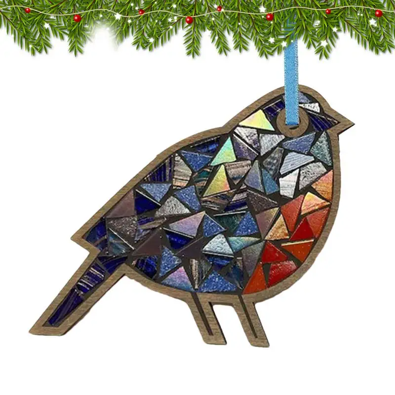 Mosaic Kits For Kids Angel Bird Shape Mosaic Tiles Mosaic Kits Christmas Tree Decoration Art Kits Sun Catcher For Kids Adults