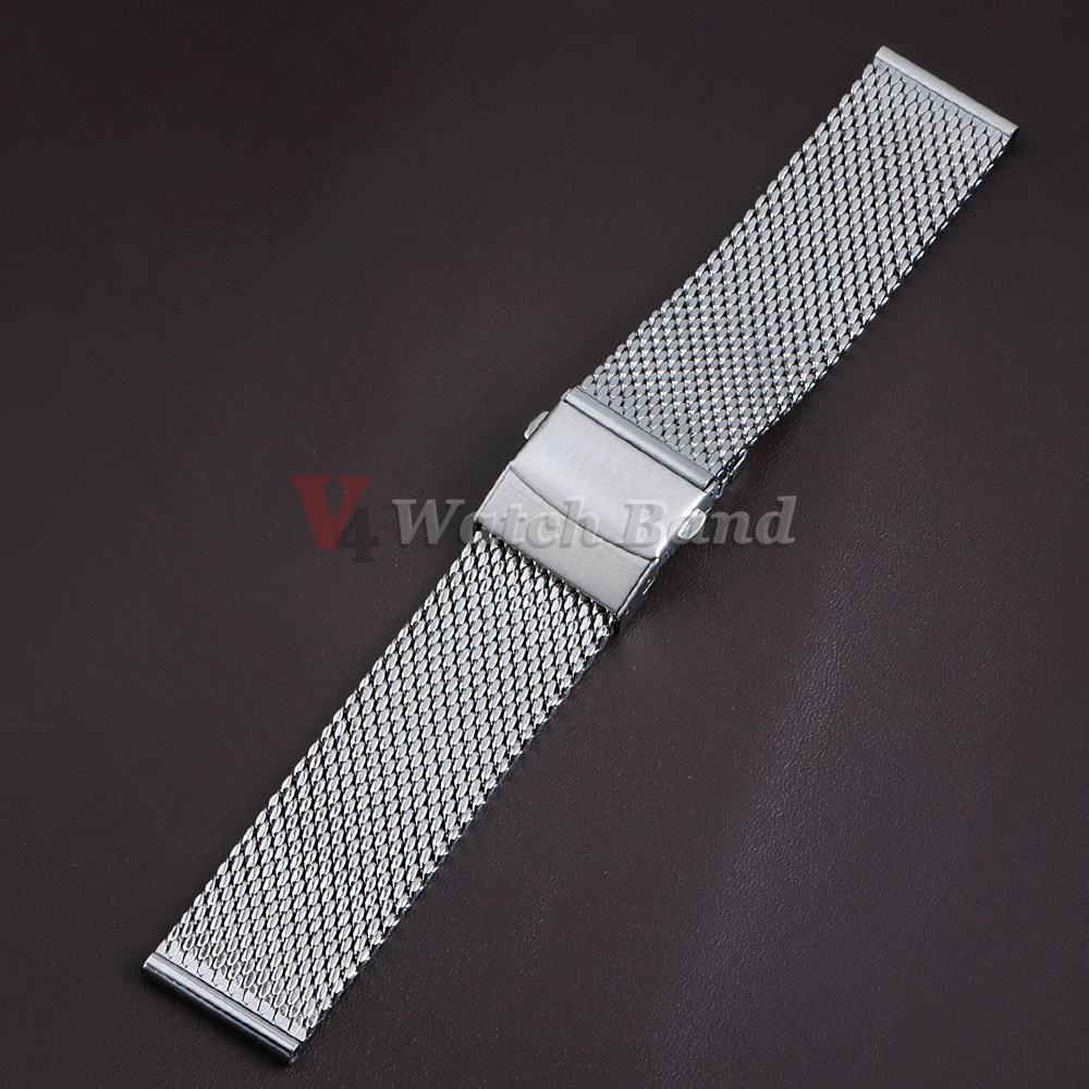 1,0mm 0,6mm Mesh Milanaise Uhrenarmband für IWC, Rolex, Omega 20mm 22mm 18mm Edelstahl-Armband für Seiko – Detail 7