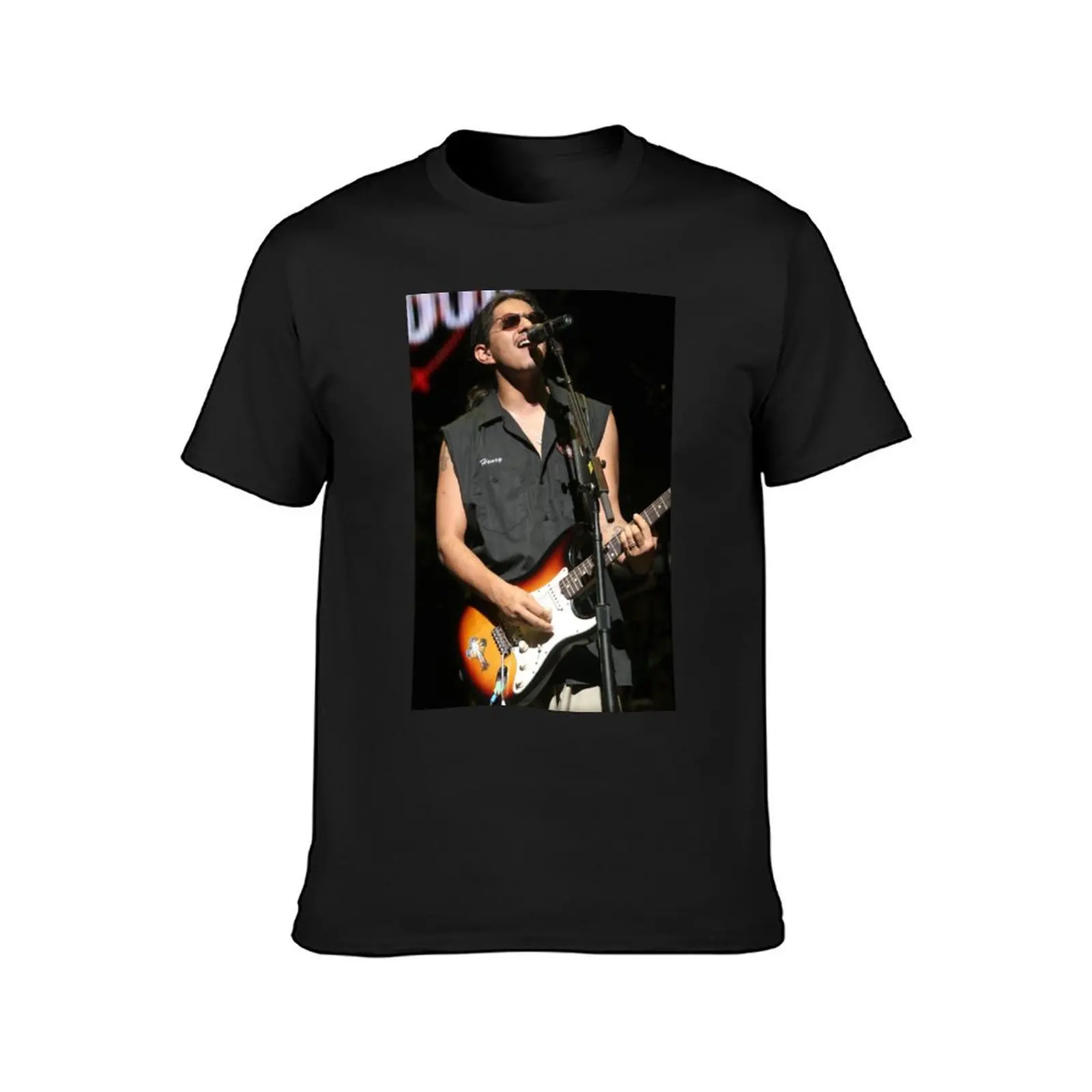 Henry Garza - The Los Lonely Boys - Photograph T-Shirt oversized oversizeds boys animal print plain mens graphic t-shirts funny