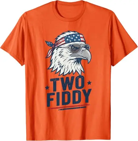 Two Fiddy America T-Shirt zum 250. Geburtstag, Y2k, 4. Juli, Two Fiddy George Washington Grafik-Outfit, USA-Flagge, patriotisches Adler-T-Shirt – Detail 14