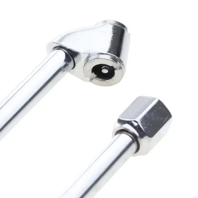 Dual Air Tire Chuck Head 1/4 Inch NPT Protective Metal Body fits for Tough Impact-Resistant ABS Head Chrome Plated