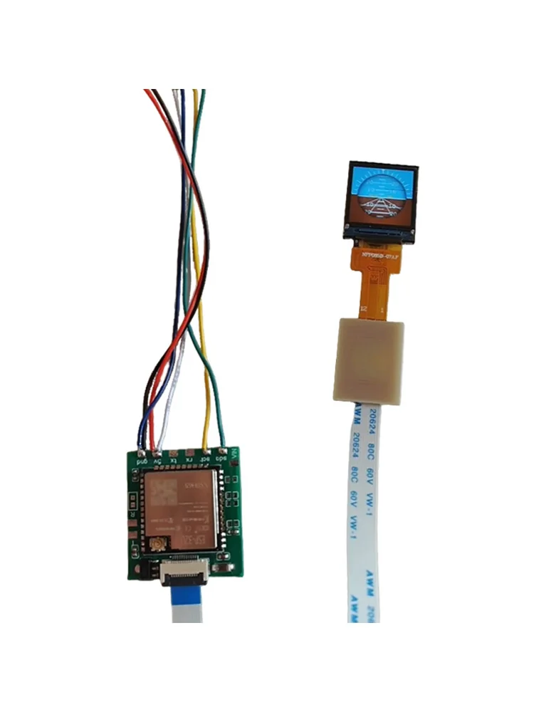 1 pièce Panneau d'instruments de simulateur de pilote FPV avec écran de 0,85 pouce, indicateur d'attitude/boussole/interface radar