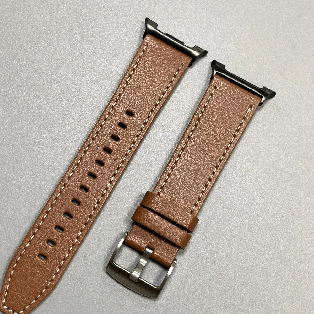 Cinturino da polso in pelle per Samsung Watch Ultra 2025 Bracciale Galaxy Watch 8 40mm 44mm/8 Classic 46mm Uomo Donna Sostituisci cinturino