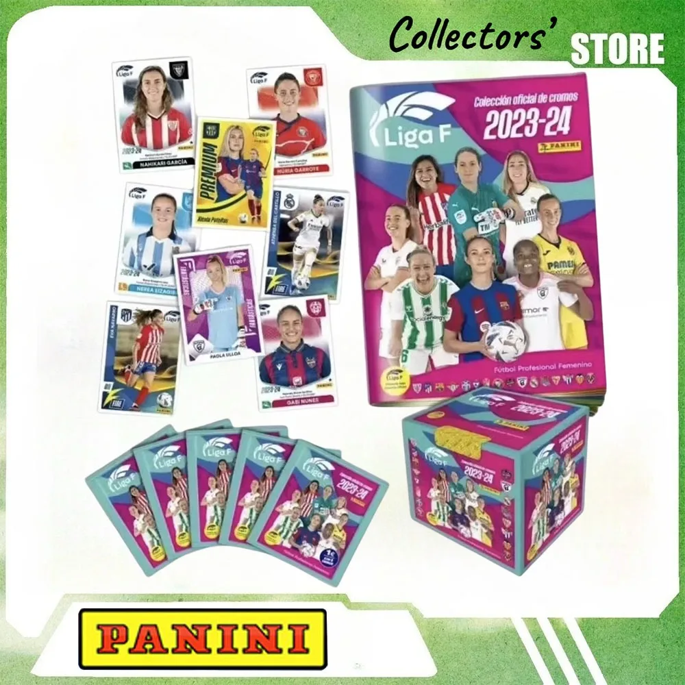 2023/24 Panini Spanish Women Football League Stickers Box 50 Packs, Top Club Female Superstar Rare Character Collectible Sticker